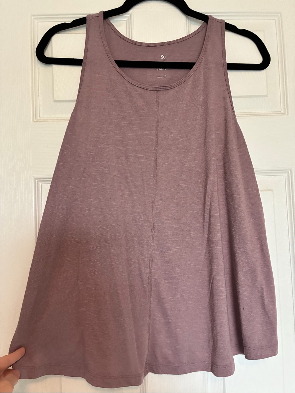 SO Dusty Mauve Swing Tank Top